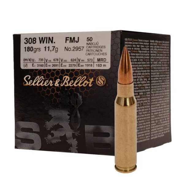 Sellier & Bellot Naboj Sellier Bellot .308 SIEG. FMJ (50) 11.7 g ...